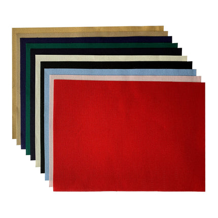 Value Pack 14CT Aida Cloth, Pre-Cut in 10 Assorted Color, 9.5″ x 13.7″