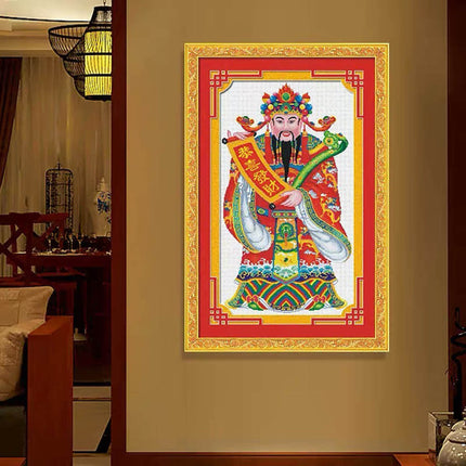 Fortune God's Blessings Stamped Cross Stitch Kit, 21.3" x 34.3"