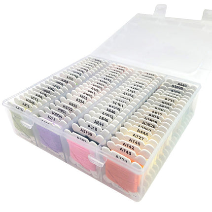 Embroidery Floss Set in 80 Colors with Organizer Box