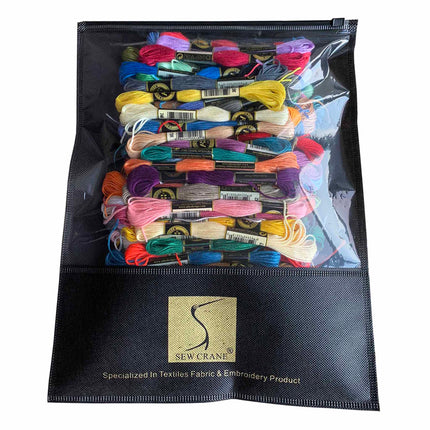50pcs Colourful Embroidery Floss Pack for Cross Stitching and Embroidery