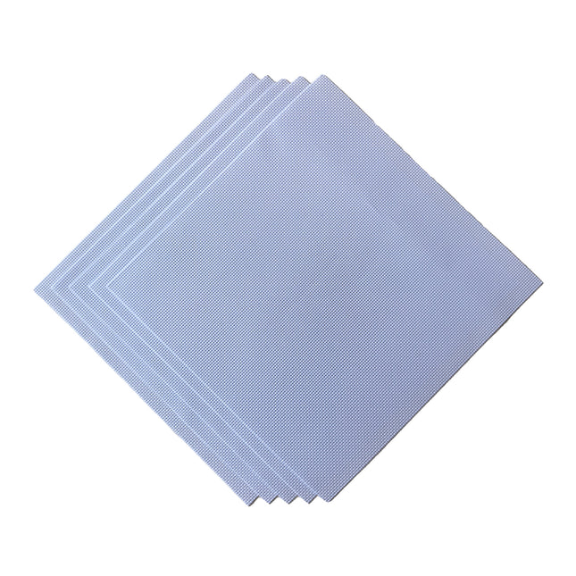 12 Count Aida Cross Stitch Fabric – White Embroidery Cloth, 11.8 x 11.8 Inch Pre-Cut Squares, Pack of 5 Pieces