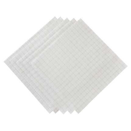 14 Count Easy Count Aida Cross Stitch Fabric – White Pre-Cut Cloths, 11.8 x 11.8 Inch Squares, Set of 5 Pieces