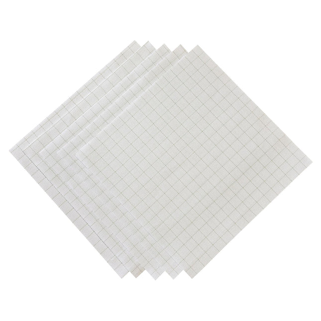 14 Count Easy Count Aida Cross Stitch Fabric – White Pre-Cut Cloths, 11.8 x 11.8 Inch Squares, Set of 5 Pieces