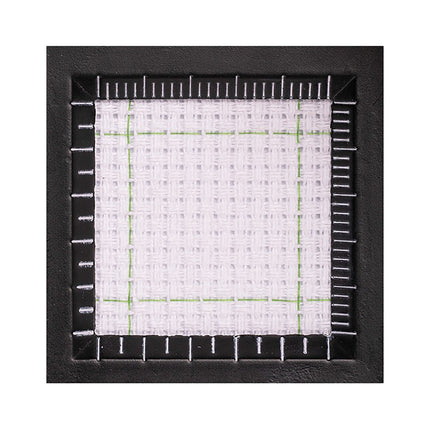14 Count Easy Count Aida Cross Stitch Fabric – White Pre-Cut Cloths, 11.8 x 11.8 Inch Squares, Set of 5 Pieces