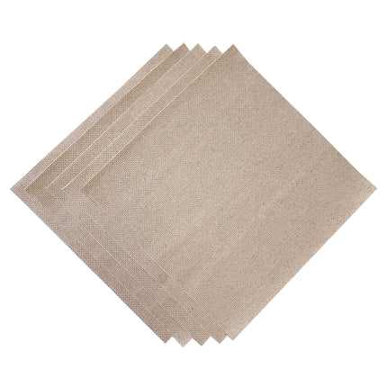 14 Count Linen Aida Cross Stitch Fabric – Pre-Cut Sampler Pack, 11.8 x 11.8 Inch Squares, Set of 5 Pieces