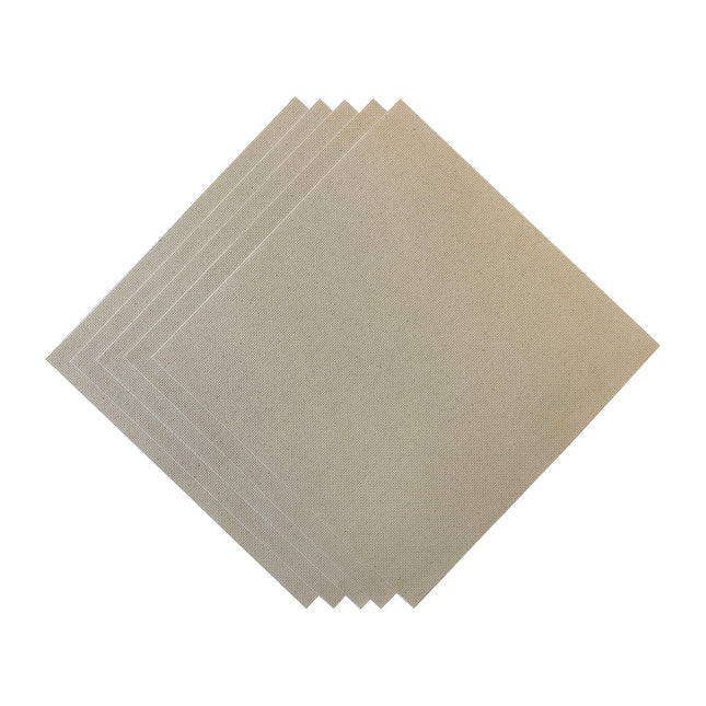 16 Count Aida Cross Stitch Fabric in a Natural Warm Color, Pre-Cut Sampler Pack, 11.8 x 11.8 Inch Squares, Set of 5 Pieces