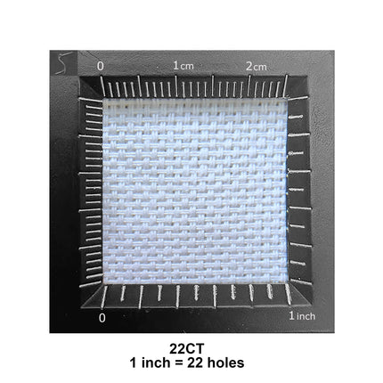 22 Count Hardanger Cross Stitch Fabric – White Embroidery Cloth for Needlepoint & Pulled Thread Work, 11.8"x11.8" Squares, Pack of 5 Pieces