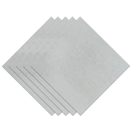 25 Count Evenweave Cross Stitch Fabric – White Pre-Cut Sampler Pack, 11.8 x 11.8 Inch Squares, Set of 5 Pieces