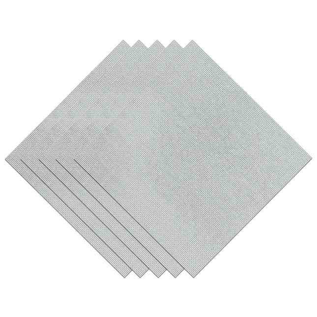 25 Count Evenweave Cross Stitch Fabric – White Pre-Cut Sampler Pack, 11.8 x 11.8 Inch Squares, Set of 5 Pieces