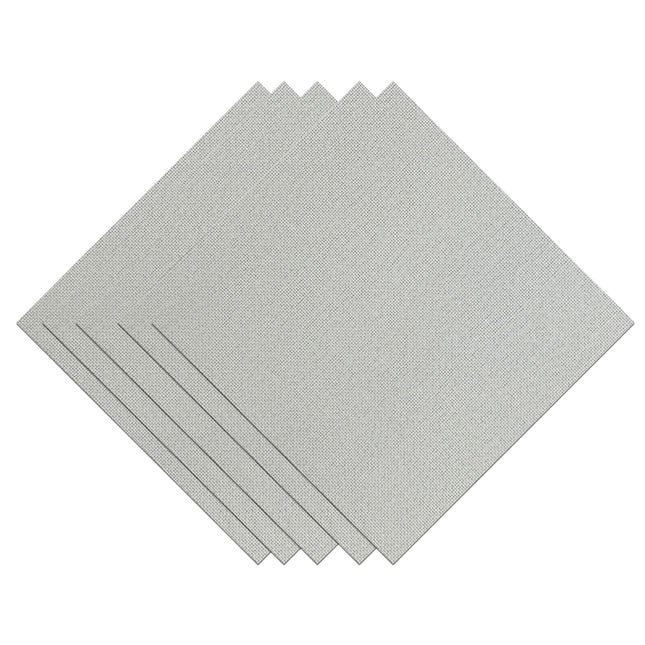 28 Count Evenweave Cross Stitch Fabric – White Pre-Cut Sampler Pack, 11.8 x 11.8 Inch Squares, Set of 5 Pieces