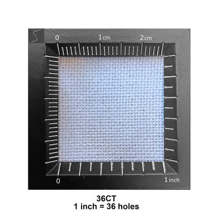 36CT Evenweave Cross Stitch Fabric – White Embroidery Cloth for Needlepoint, 11.8"x11.8" Squares, Pack of 5 Pieces