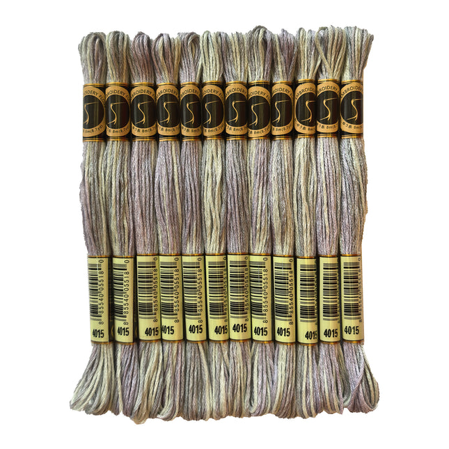 Variegated Thread, 8.7-Yard, Pack of 12 Skeins, Stormy Sky