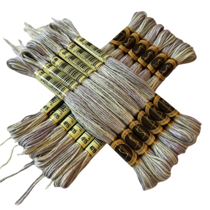 Variegated Thread, 8.7-Yard, Pack of 12 Skeins, Stormy Sky