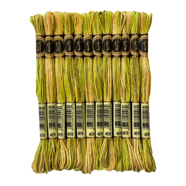 Variegated Thread, 8.7-Yard, Pack of 12 Skeins, Antumn Leaves