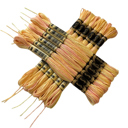 Variegated Thread, 8.7-Yard, Pack of 12 Skeins, Golden Oasis