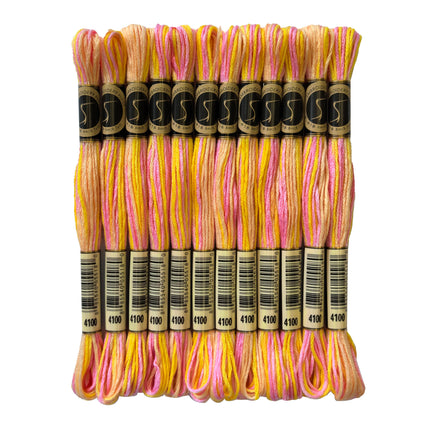 Variegated Thread, 8.7-Yard, Pack of 12 Skeins, Summer Breeze