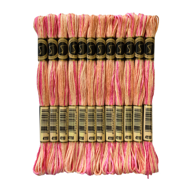 Variegated Thread, 8.7-Yard, Pack of 12 Skeins, Sunrise