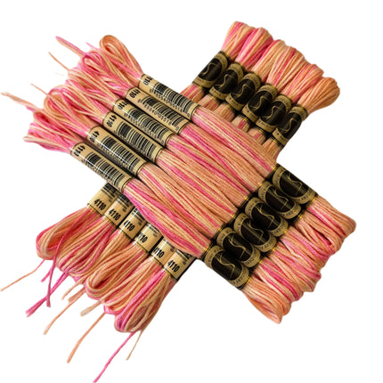 Variegated Thread, 8.7-Yard, Pack of 12 Skeins, Sunrise