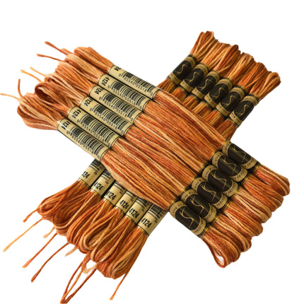 Variegated Thread, 8.7-Yard, Pack of 12 Skeins, Bonfire