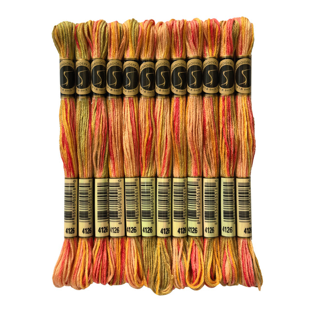 Variegated Thread, 8.7-Yard, Pack of 12 Skeins, Desert Canyon