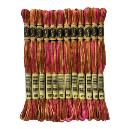 Variegated Thread, 8.7-Yard, Pack of 12 Skeins, Chilean Sunset