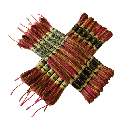 Variegated Thread, 8.7-Yard, Pack of 12 Skeins, Chilean Sunset