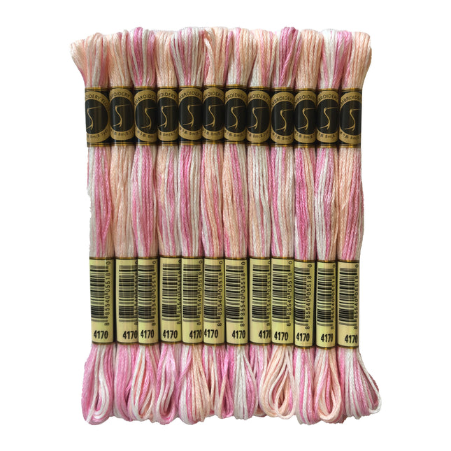 Variegated Thread, 8.7-Yard, Pack of 12 Skeins, Whispering Wind