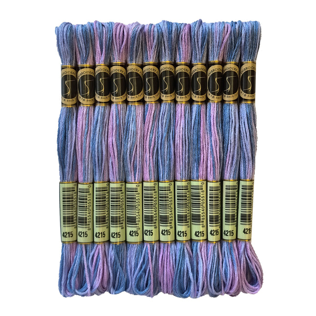 Variegated Thread, 8.7-Yard, Pack of 12 Skeins, Northern Lights