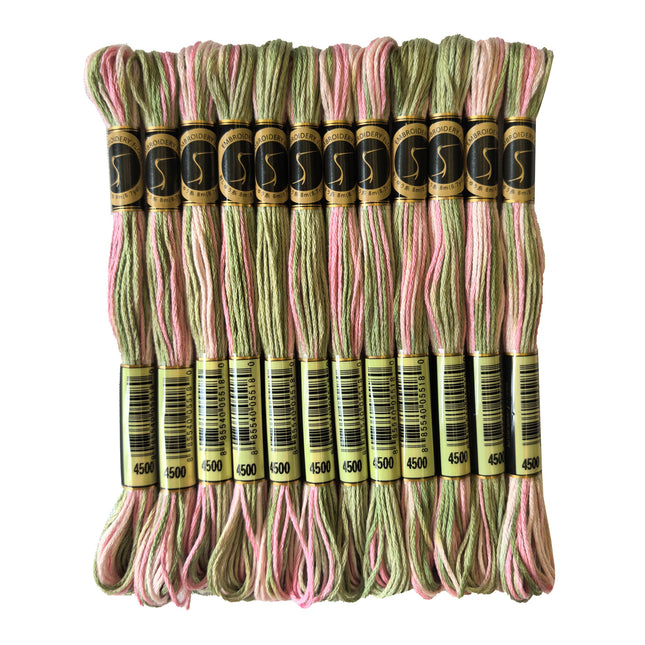 Pack of variegated embroidery thread columbine gardens