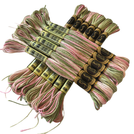 Variegated Thread, 8.7-Yard, Pack of 12 Skeins, Columbine Gardens