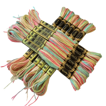 Variegated Thread, 8.7-Yard, Pack of 12 Skeins, Wildflowers