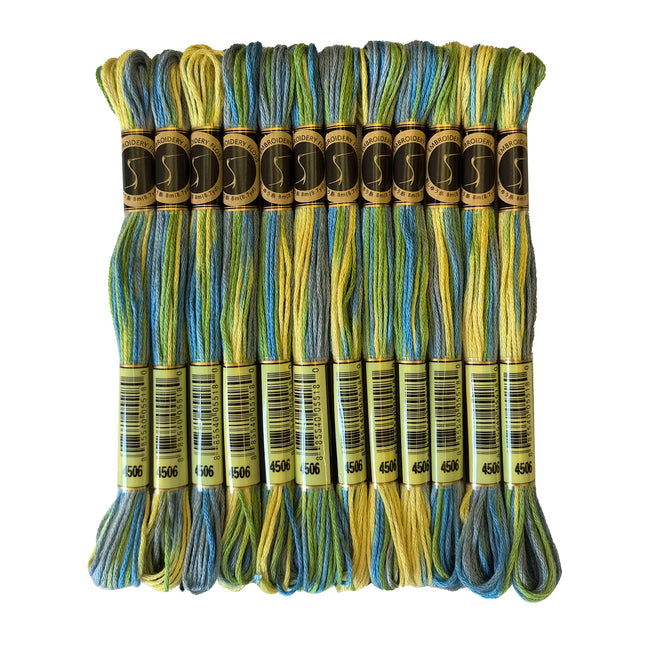 Variegated Thread, 8.7-Yard, Pack of 12 Skeins, Spring