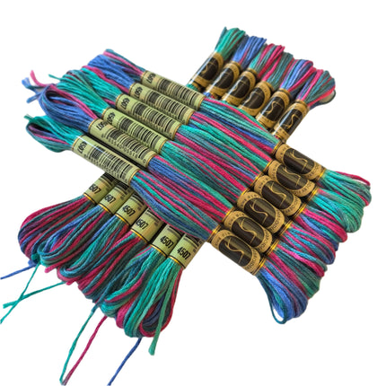 Variegated Thread, 8.7-Yard, Pack of 12 Skeins, Bougainvillaea
