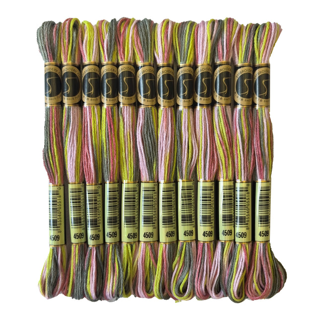 Variegated Thread, 8.7-Yard, Pack of 12 Skeins, Granite Coast