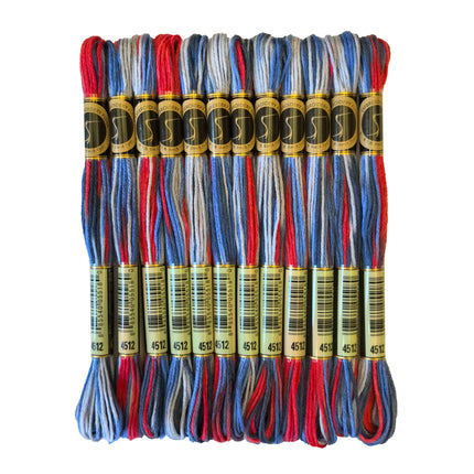 Variegated Thread, 8.7-Yard, Pack of 12 Skeins, States