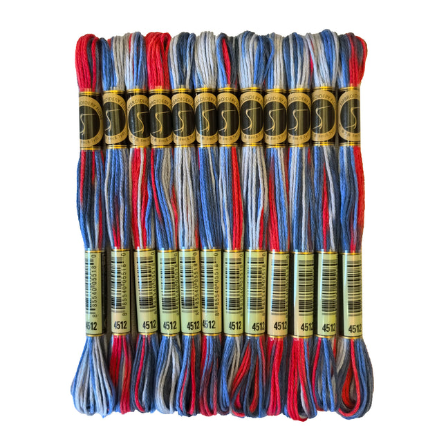 Variegated Thread, 8.7-Yard, Pack of 12 Skeins, States