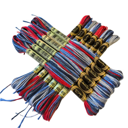 Variegated Thread, 8.7-Yard, Pack of 12 Skeins, States