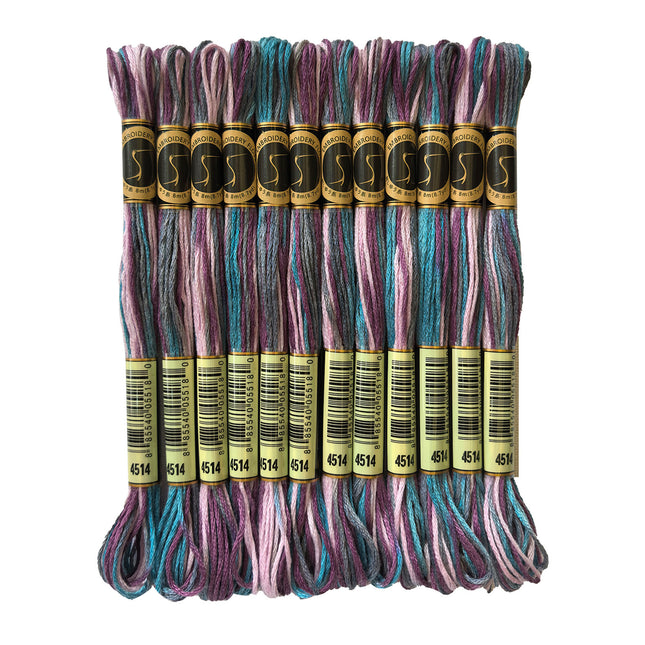Variegated Thread, 8.7-Yard, Pack of 12 Skeins,Venice