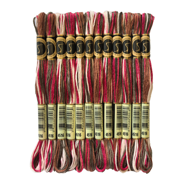 Variegated Thread, 8.7-Yard, Pack of 12 Skeins, Black Forest