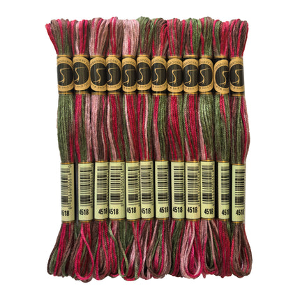 Variegated Thread, 8.7-Yard, Pack of 12 Skeins, Cottage