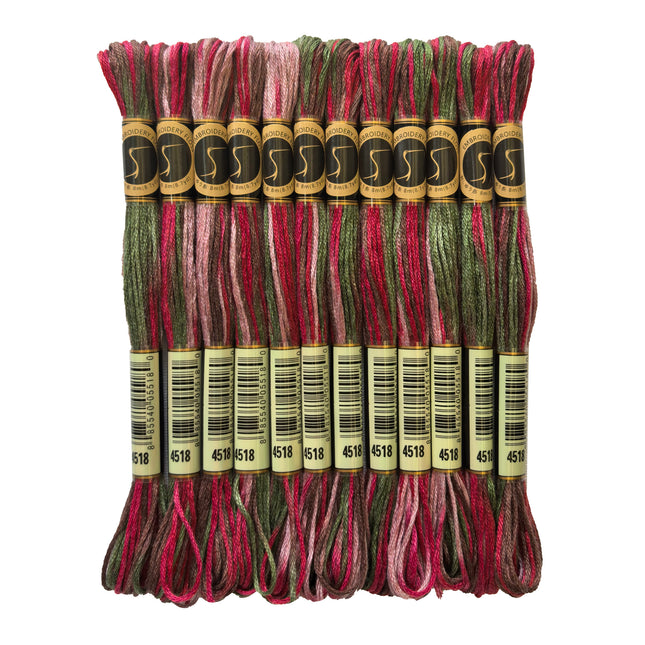 Variegated Thread, 8.7-Yard, Pack of 12 Skeins, Cottage