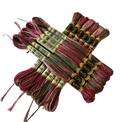 Variegated Thread, 8.7-Yard, Pack of 12 Skeins, Cottage