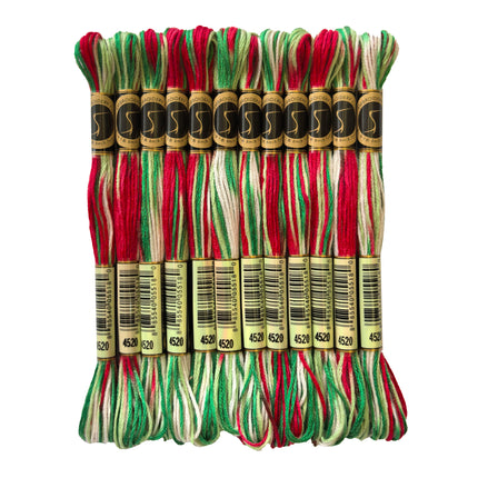 Variegated Thread, 8.7-Yard, Pack of 12 Skeins, Christmas Story