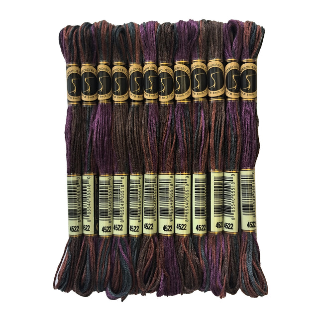 Variegated Thread, 8.7-Yard, Pack of 12 Skeins, Canadian Night
