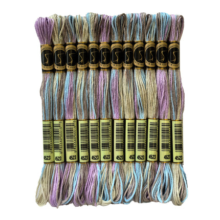 Variegated Thread, 8.7-Yard, Pack of 12 Skeins, North Wind