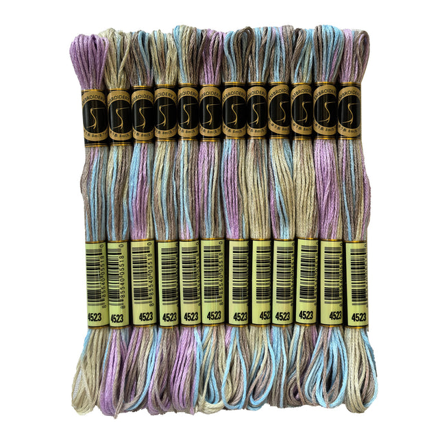 Variegated Thread, 8.7-Yard, Pack of 12 Skeins, North Wind
