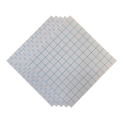 9 Count Easy Count Aida Cross Stitch Fabric with washable Grid Lines, 11.8 x 11.8 Inch Squares, Set of 5 Pieces