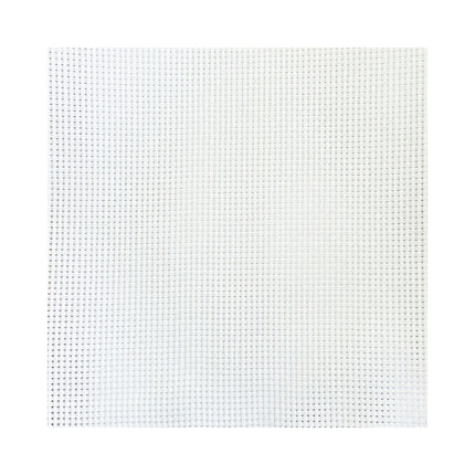 9 Count Aida Cross Stitch Fabric – White Pre-Cut Sampler Pack, 11.8 x 11.8 Inch Squares, Set of 5 Pieces