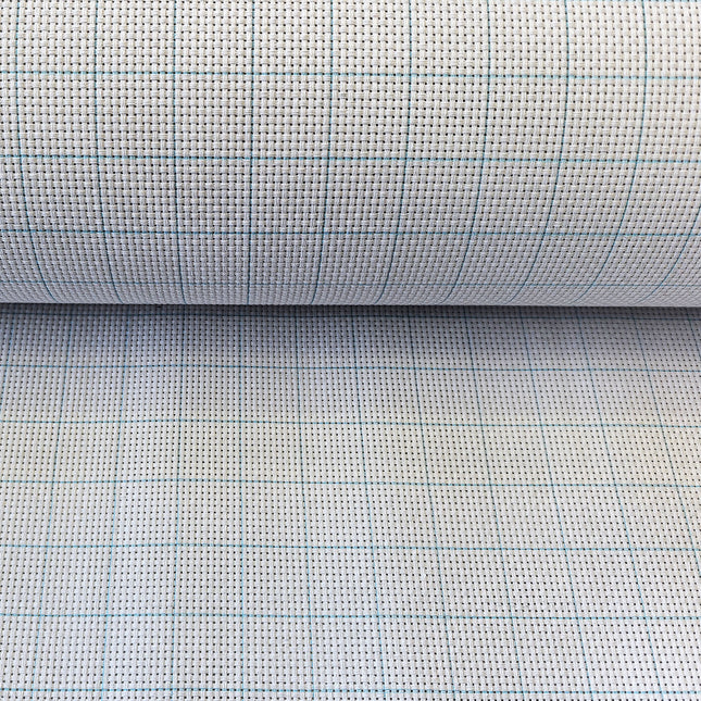 11CT Easy Count White Aida Cotton Fabric with Washable Grid Lines, Ideal for Cross Stitch
