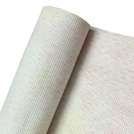 11CT Printed Aida Cloth Cross Stitch Fabric, Beautiful Colors of Pink Background